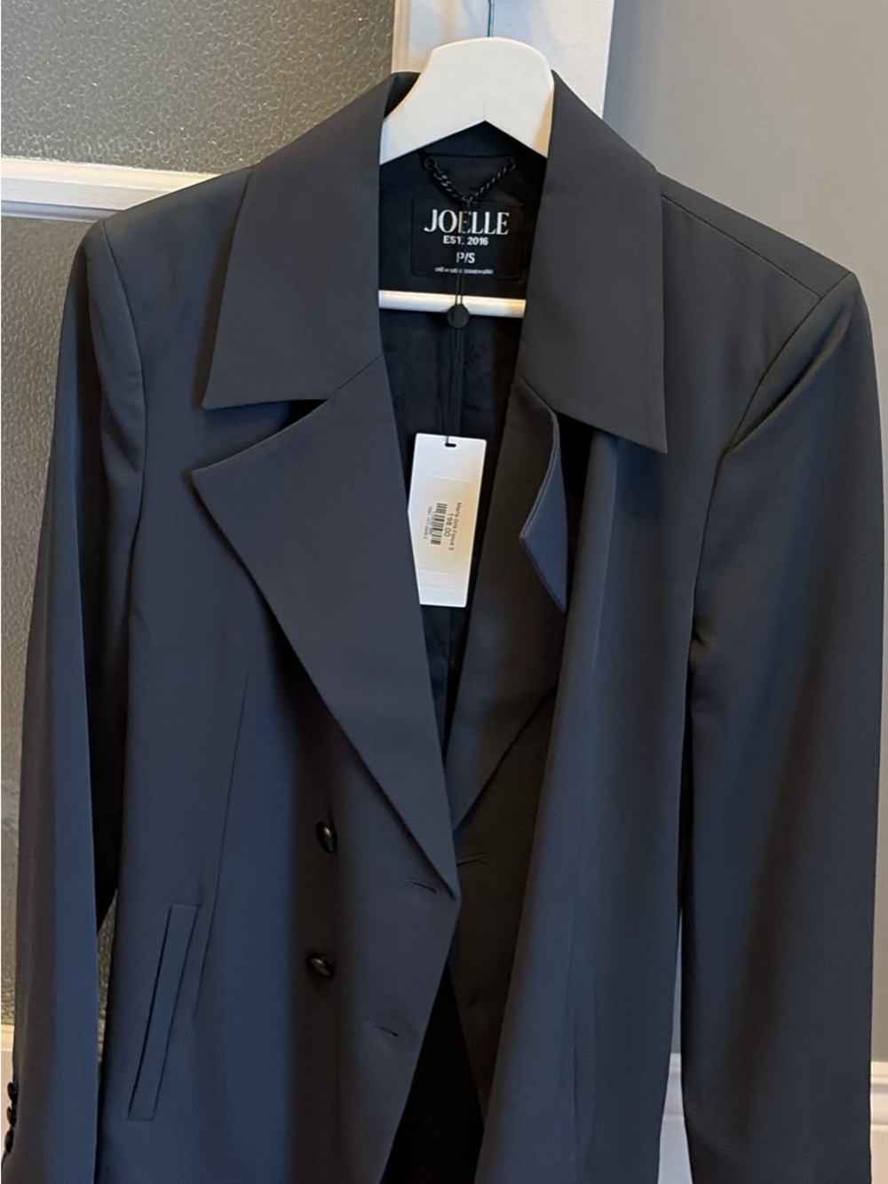 Marta Neuf Joelle Collection Black Double-Breasted Women's Blazer